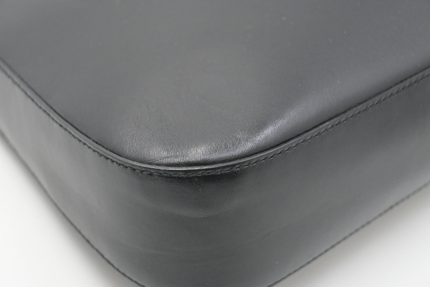 Ferragamo Shoulder Bag in Black Leather