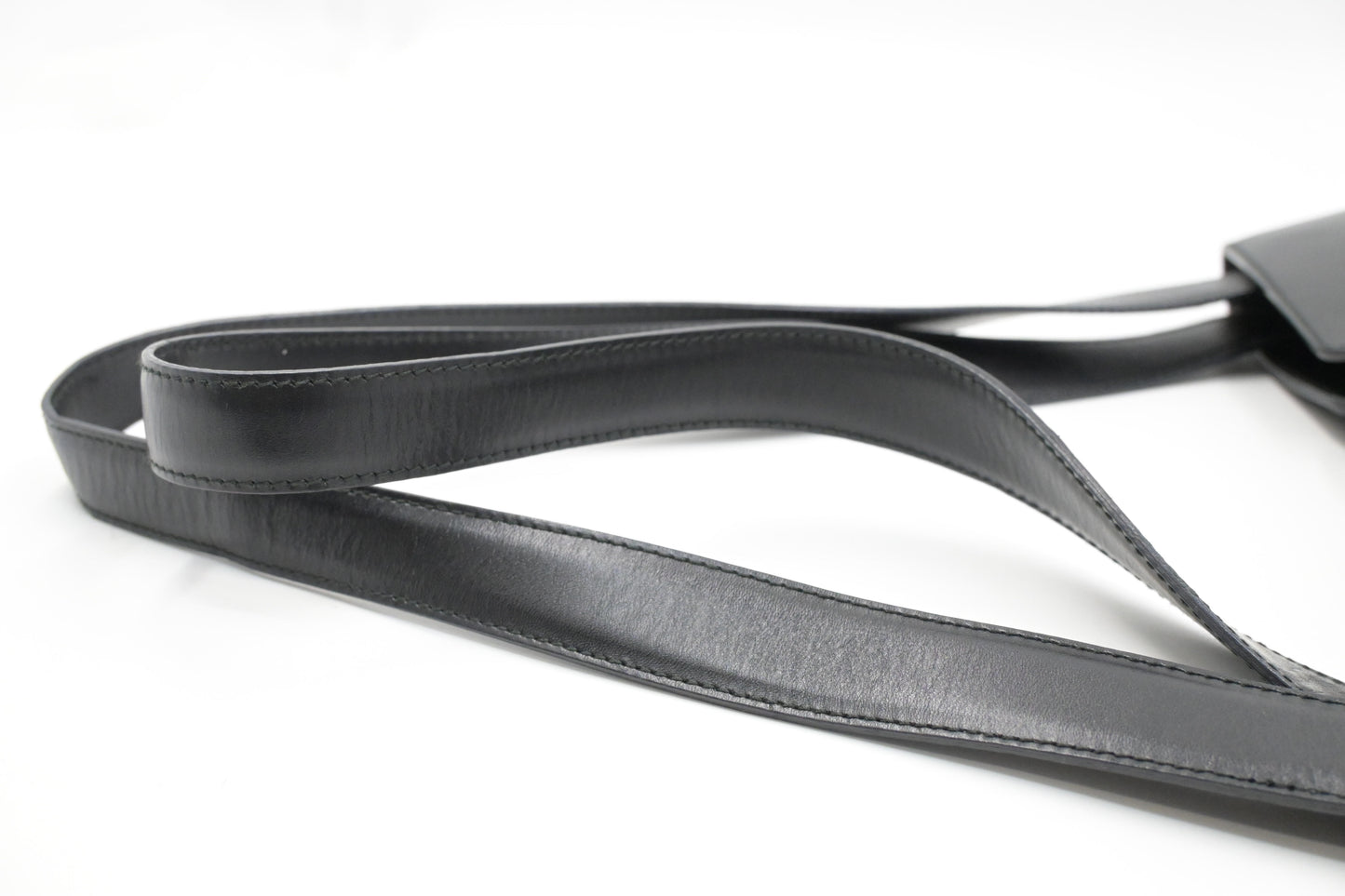 Ferragamo Shoulder Bag in Black Leather