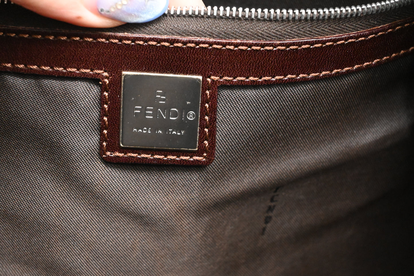 Fendi Shoulder Bag in Zucca Canvas