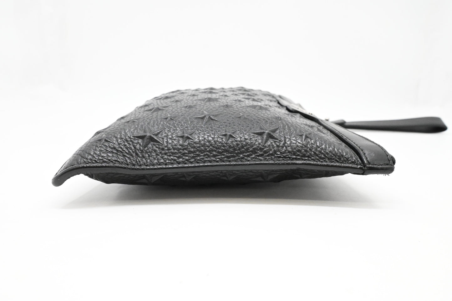 Jimmy Choo Wrist Pouch in Stars Black Leather