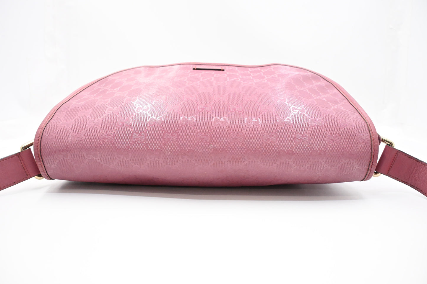 Gucci Small Messenger Bag in Pink Imprime Canvas