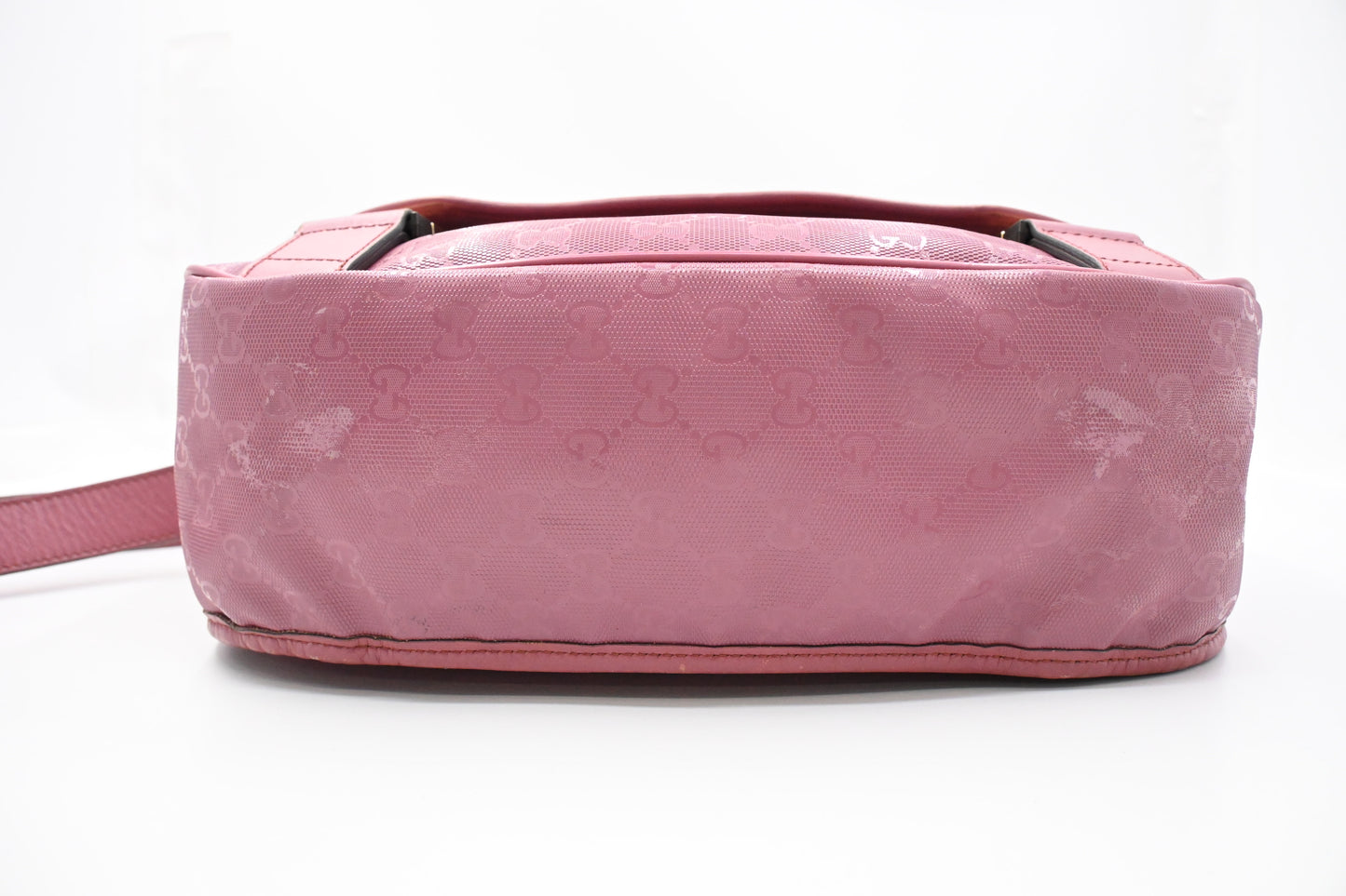 Gucci Small Messenger Bag in Pink Imprime Canvas