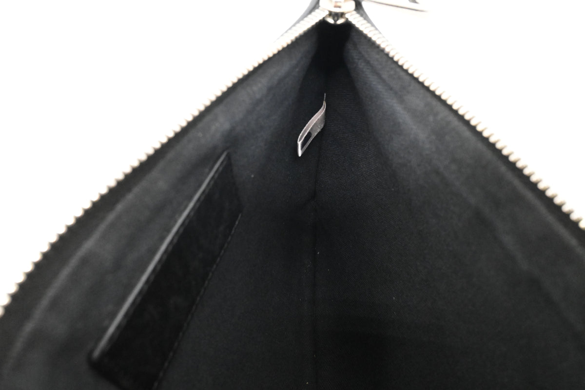 Jimmy Choo Wrist Pouch in Stars Black Leather