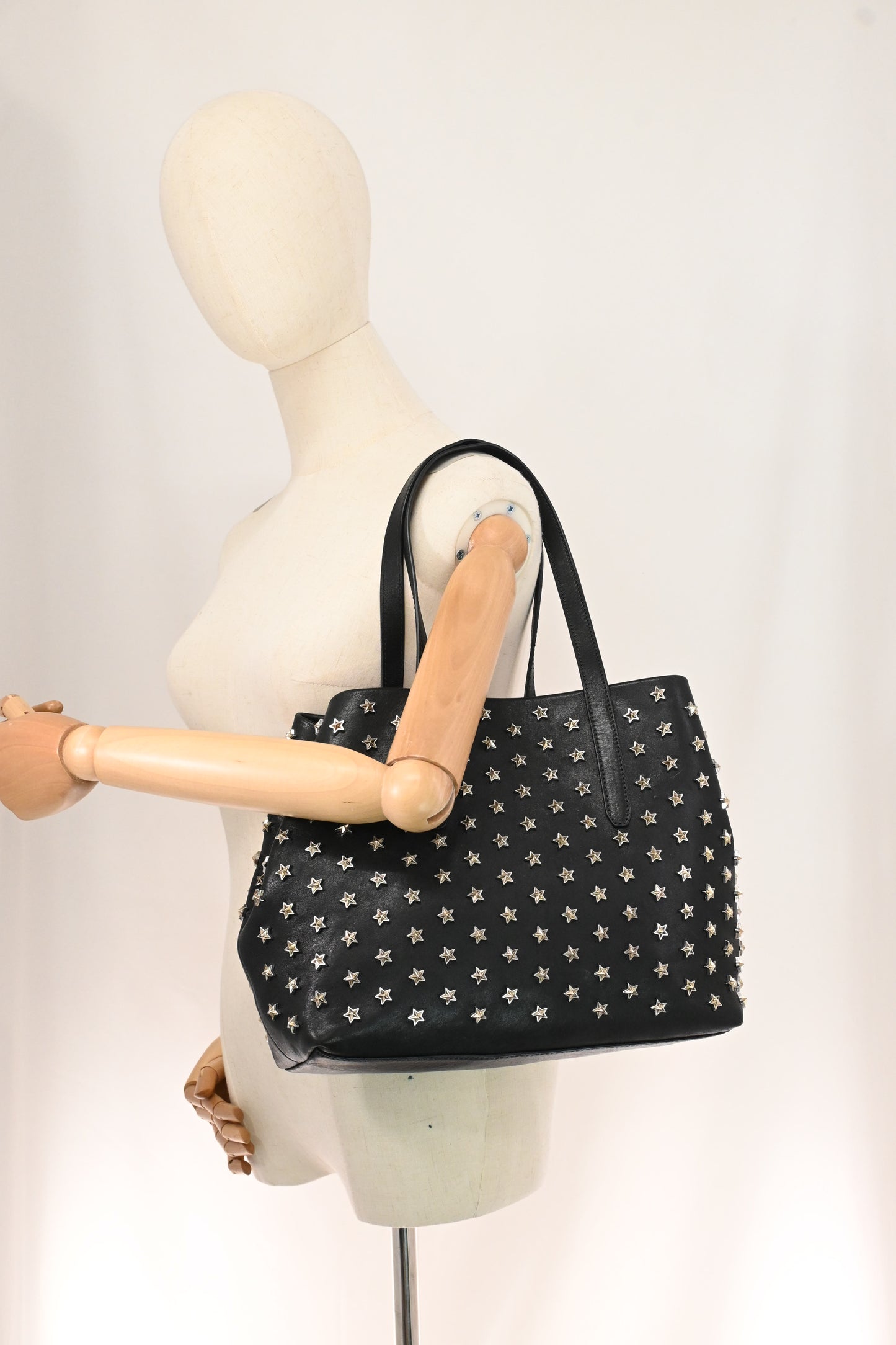 Jimmy Choo Sofia Tote Bag in Stars Black Leather