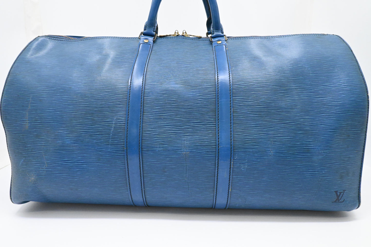 Louis Vuitton Keepall 55 in Blue Epi Leather