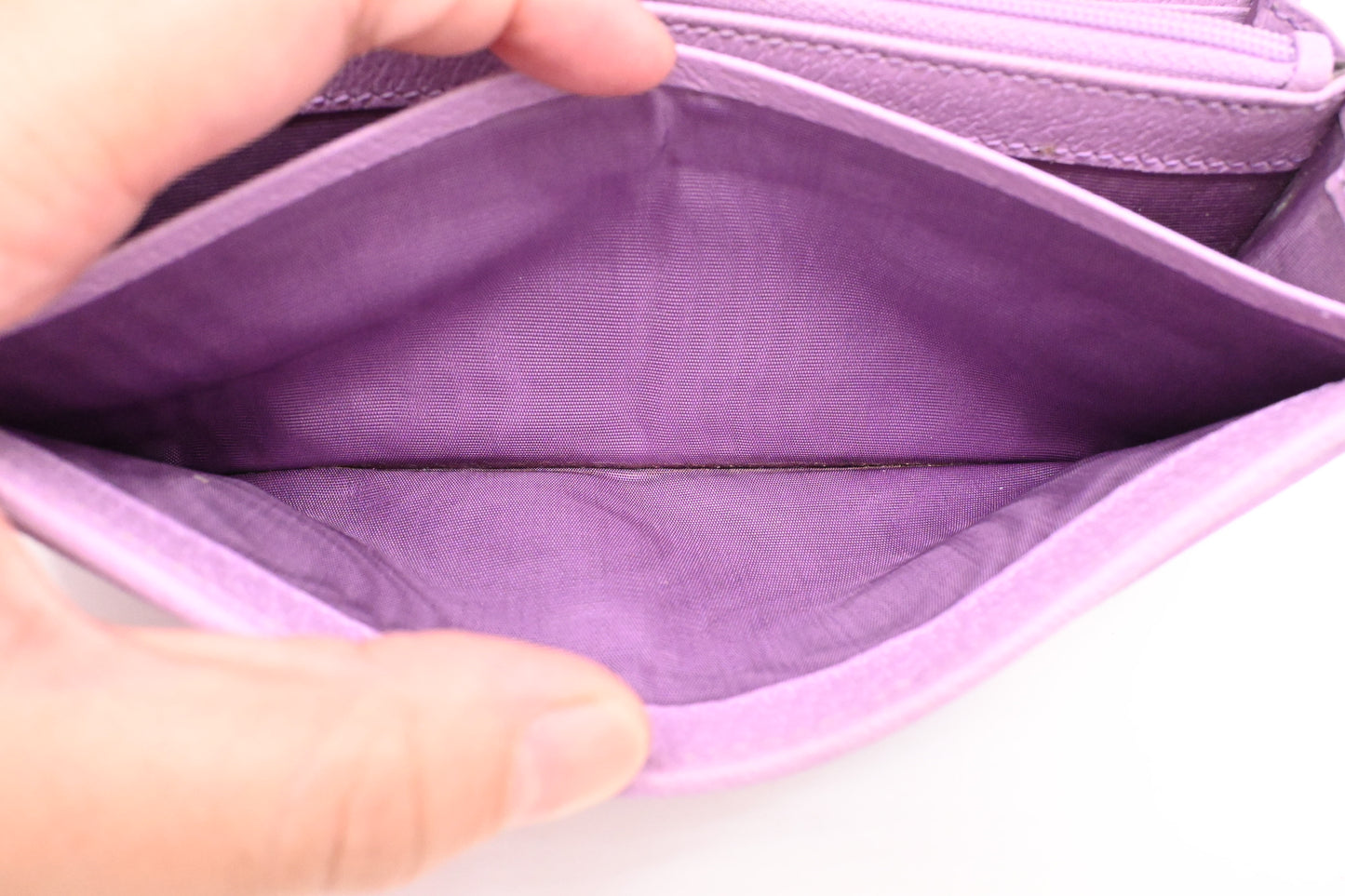 Gucci Flora Wallet on Chain in Lavender Canvas