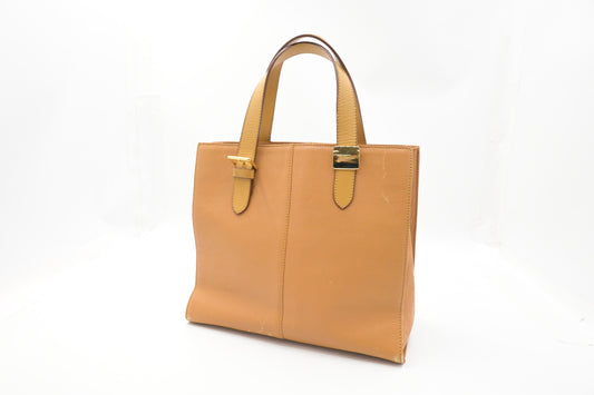 Burberry Handbag in Dark Yellow Leather