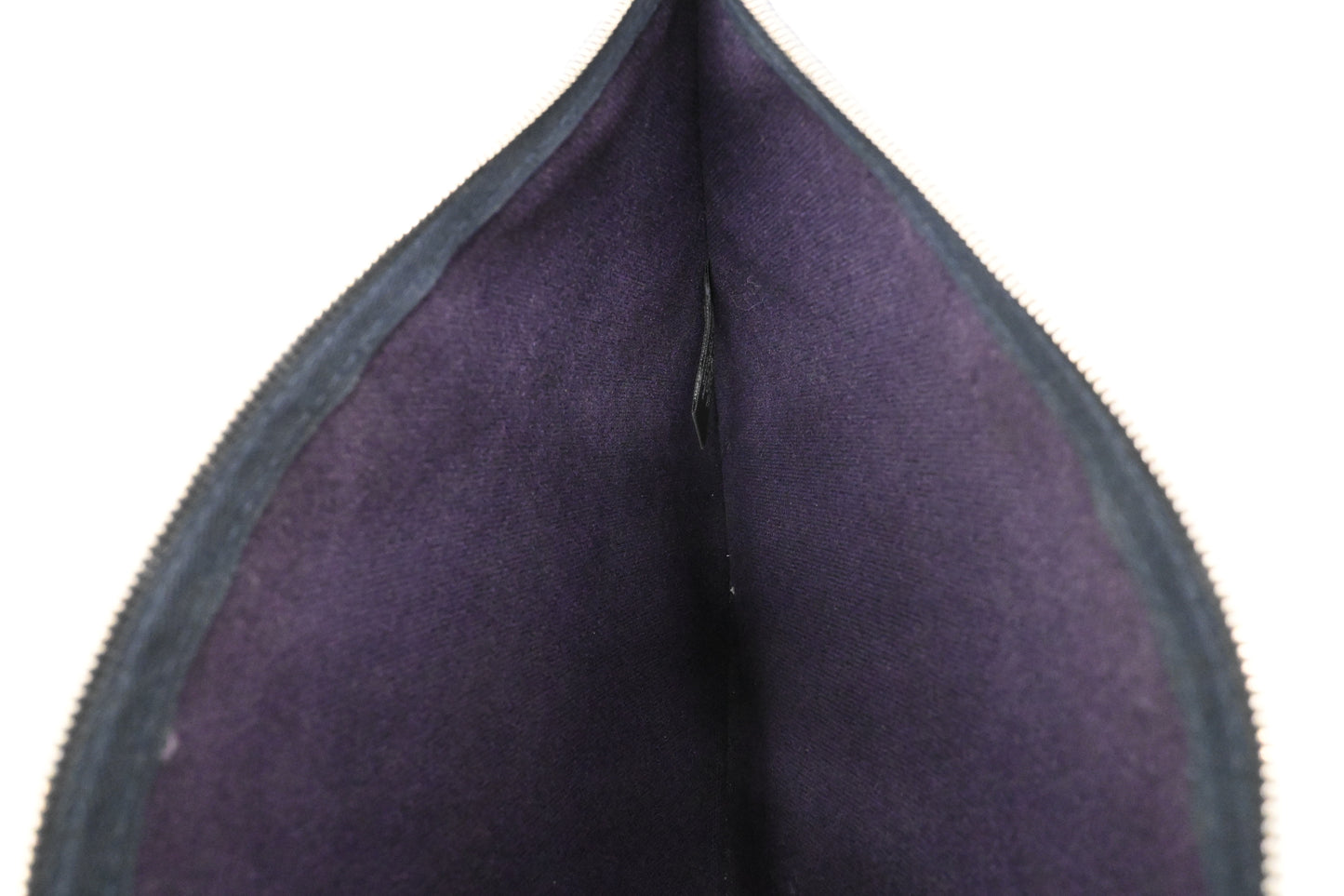 Hermes Bain Pouch in Purple Canvas