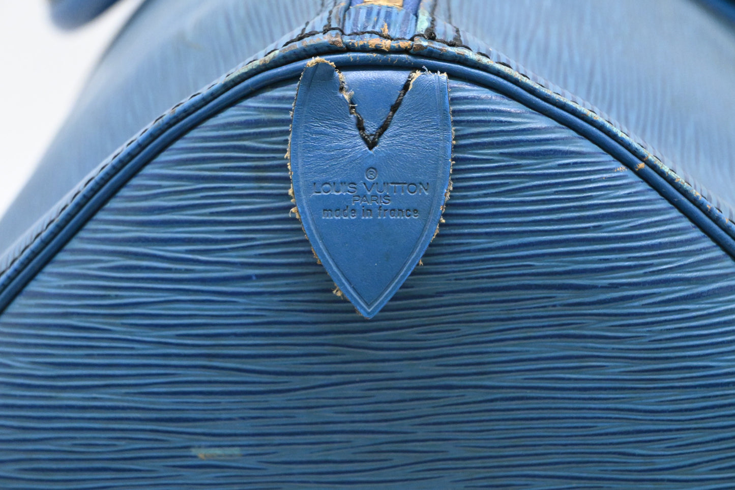 Louis Vuitton Keepall 55 in Blue Epi Leather