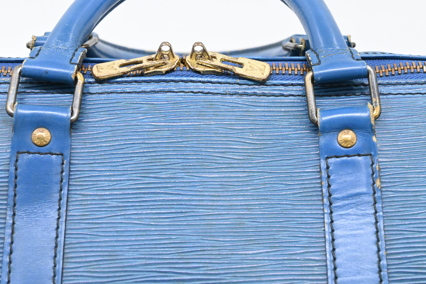 Louis Vuitton Keepall 55 in Blue Epi Leather