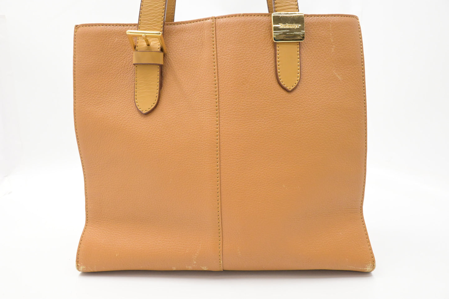 Burberry Handbag in Dark Yellow Leather