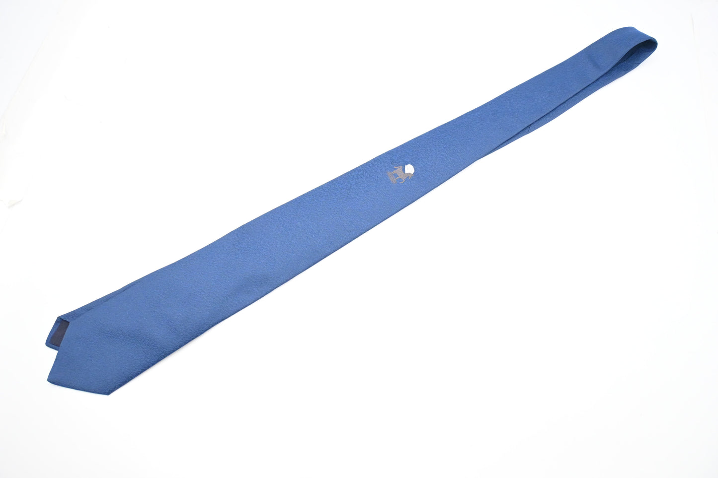 Hermes Horse Tie in Blue Silk