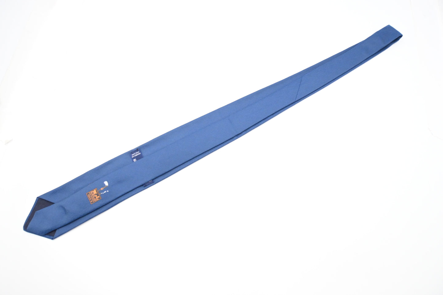 Hermes Horse Tie in Blue Silk