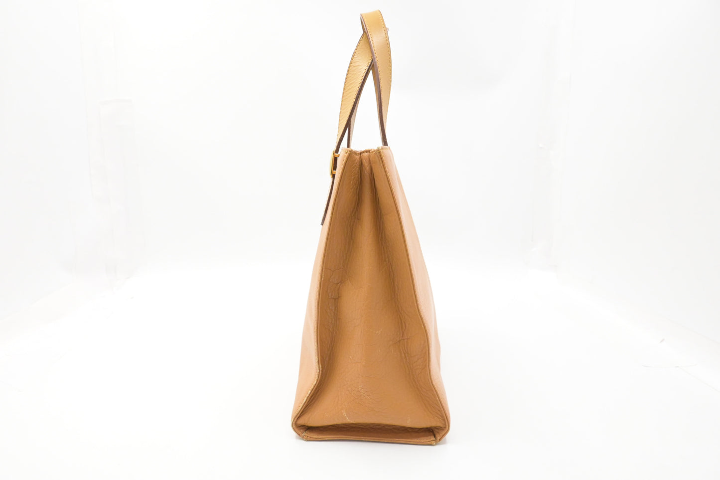 Burberry Handbag in Dark Yellow Leather