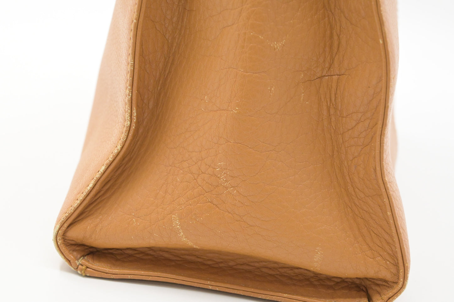 Burberry Handbag in Dark Yellow Leather