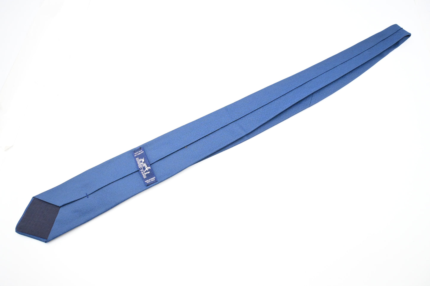 Hermes Horse Tie in Blue Silk