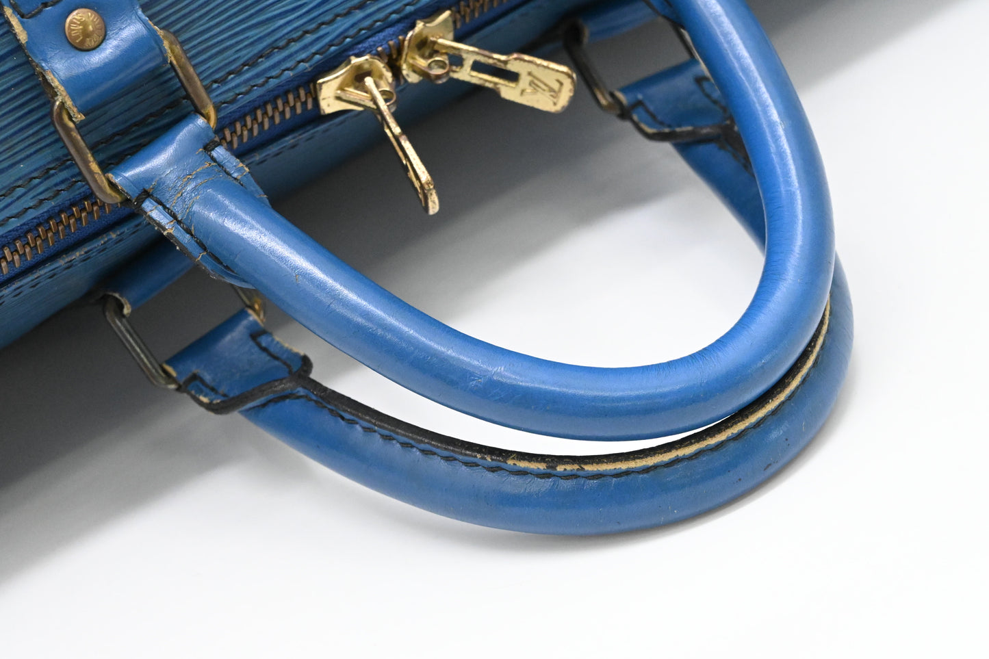 Louis Vuitton Keepall 55 in Blue Epi Leather