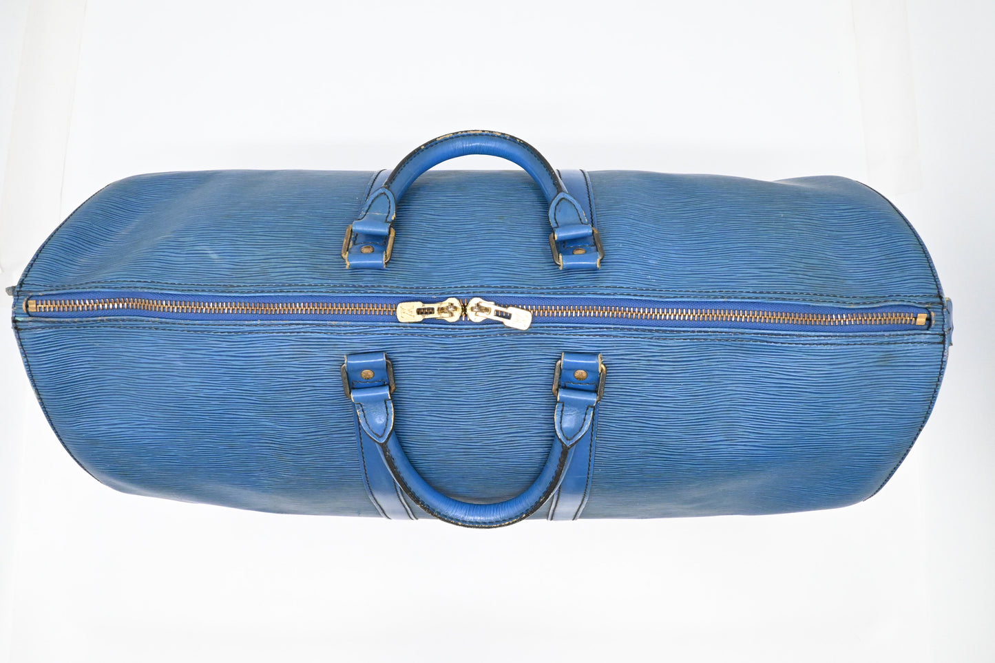 Louis Vuitton Keepall 55 in Blue Epi Leather