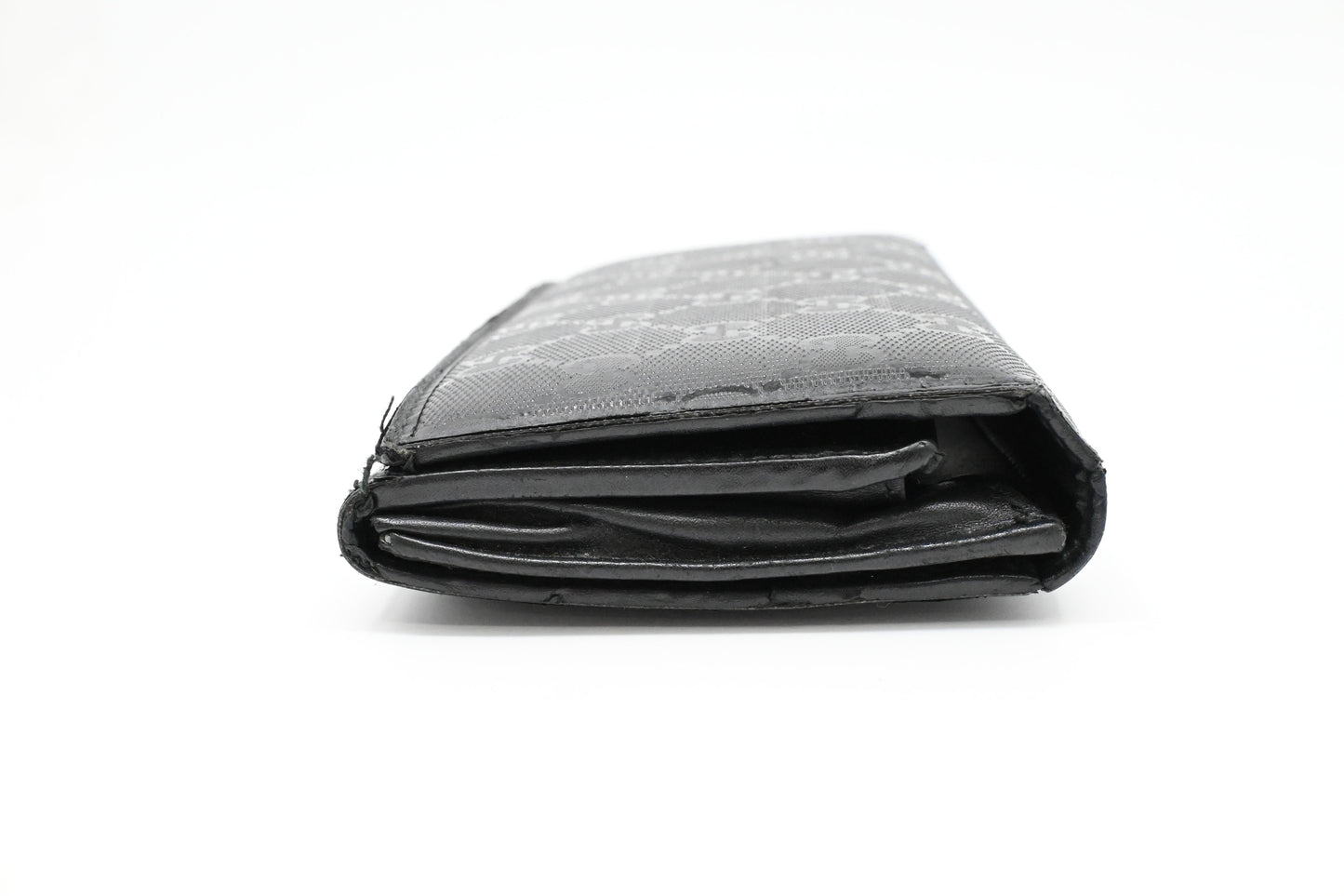 Gucci Long Wallet in Black Imprime Canvas