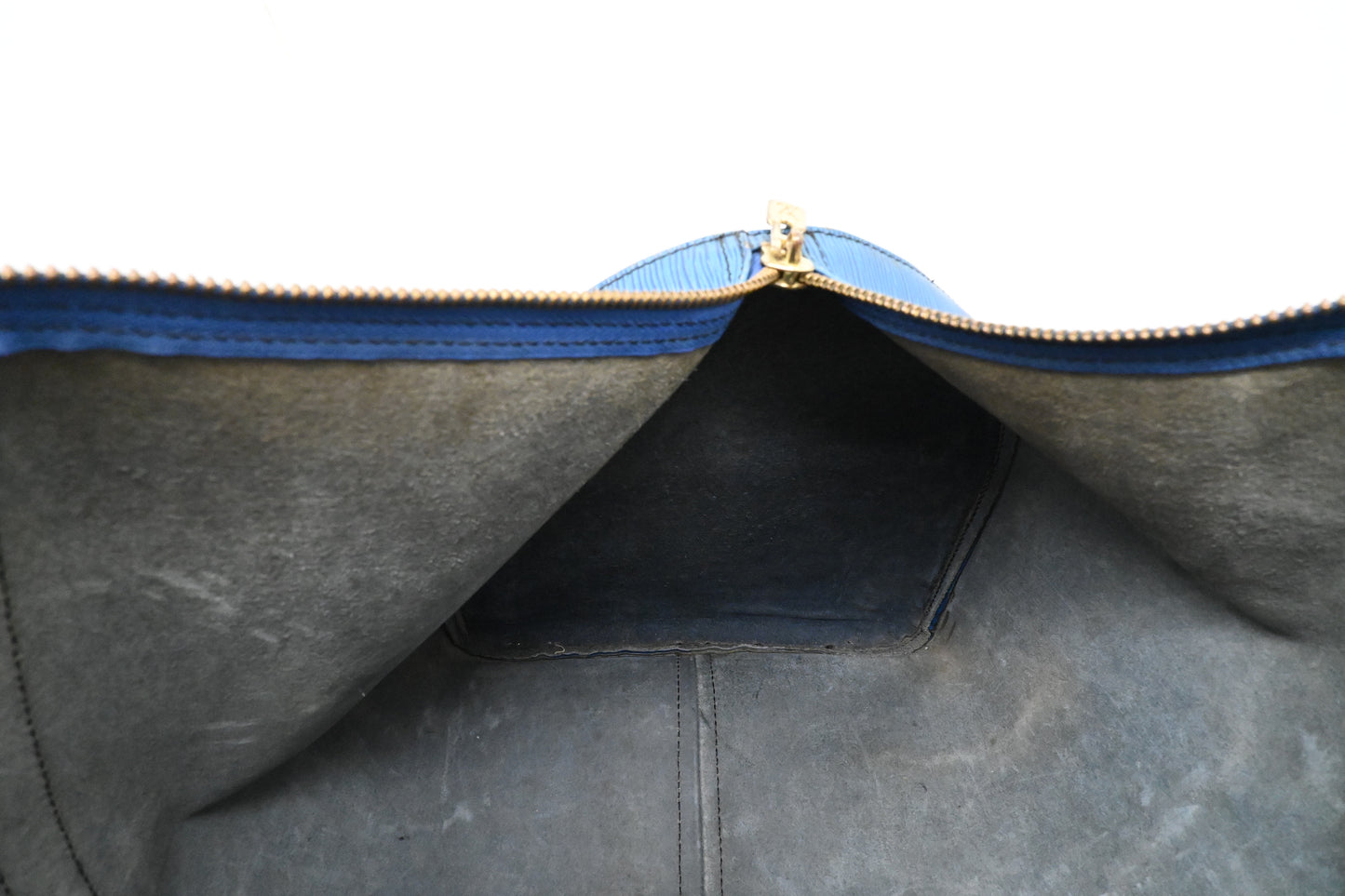 Louis Vuitton Keepall 55 in Blue Epi Leather