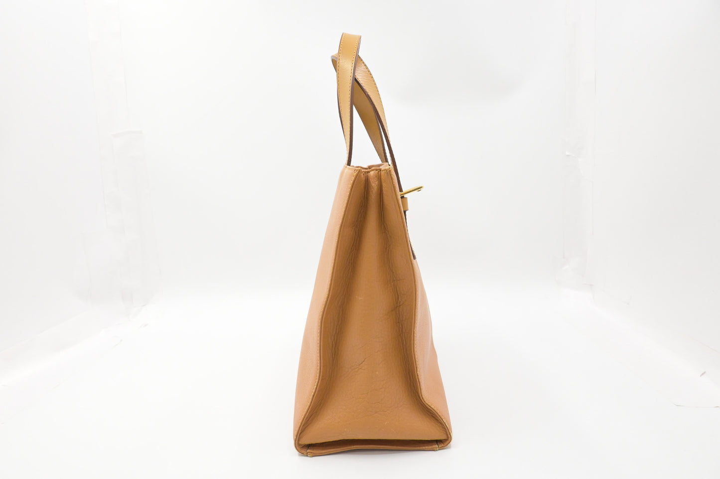 Burberry Handbag in Dark Yellow Leather