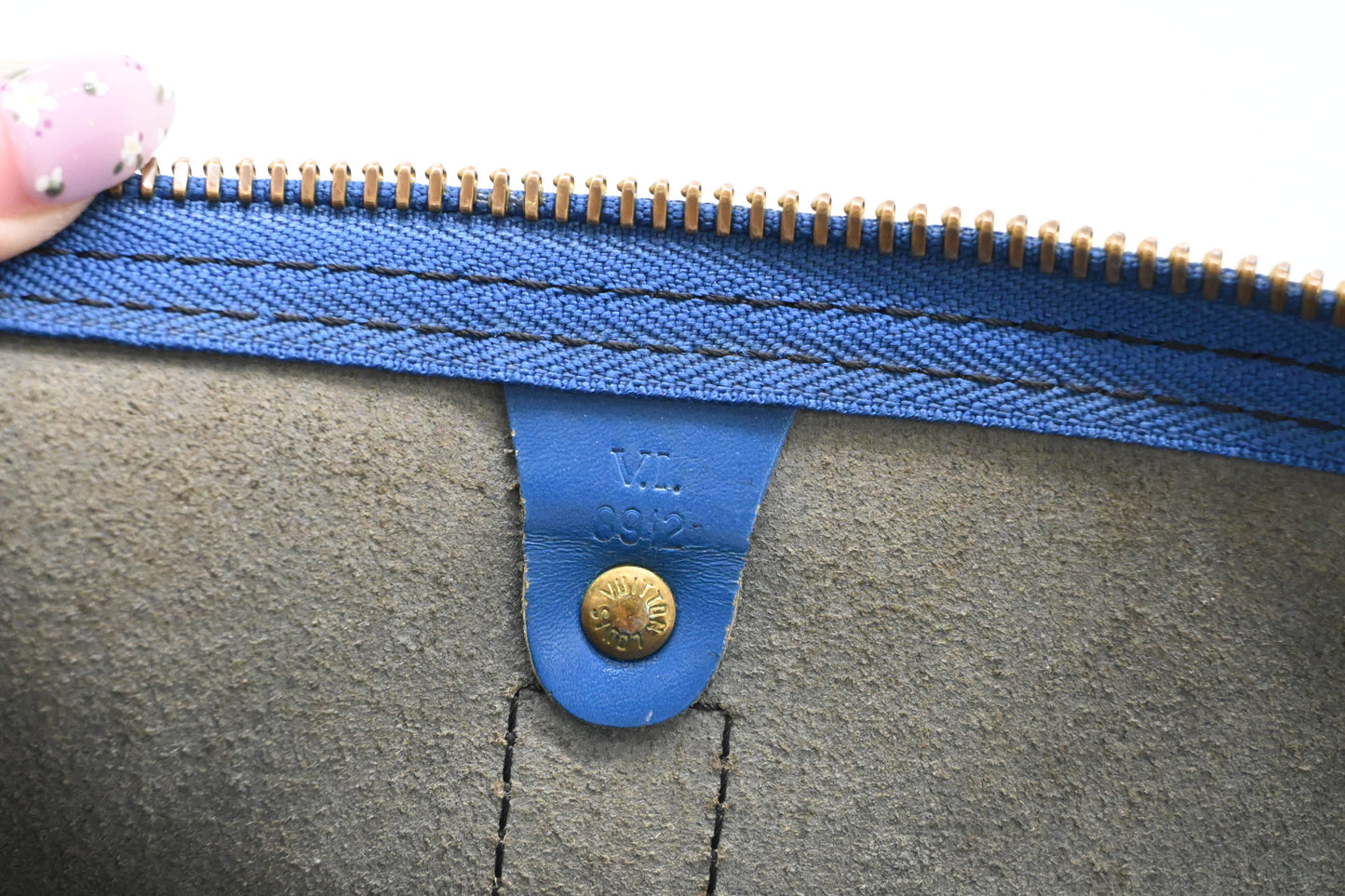 Louis Vuitton Keepall 55 in Blue Epi Leather