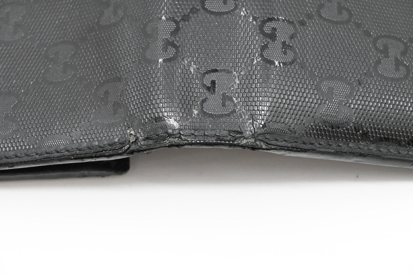 Gucci Long Wallet in Black Imprime Canvas