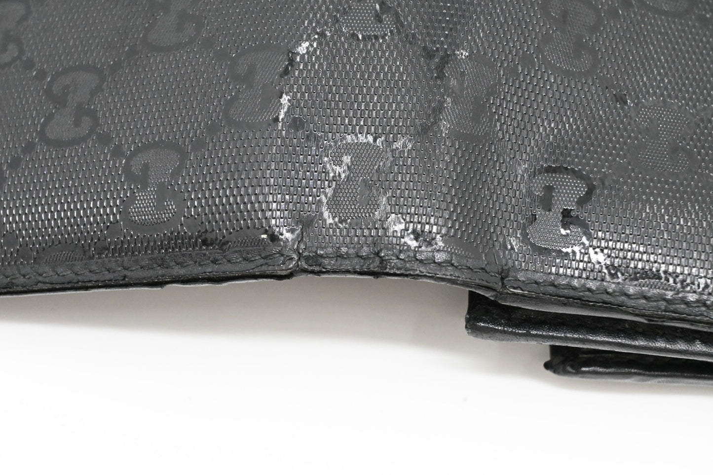 Gucci Long Wallet in Black Imprime Canvas