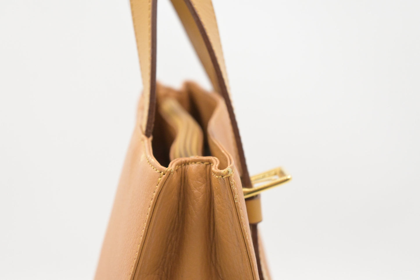 Burberry Handbag in Dark Yellow Leather