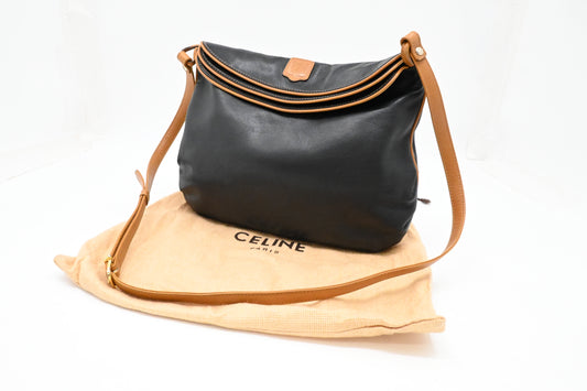 Celine Crossbody in Black Leather