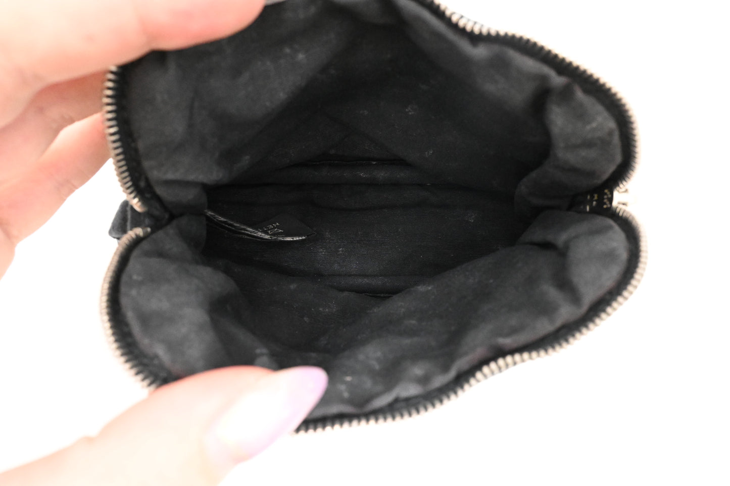 Hermes Mini Mini Bolide Pouch in Black Canvas