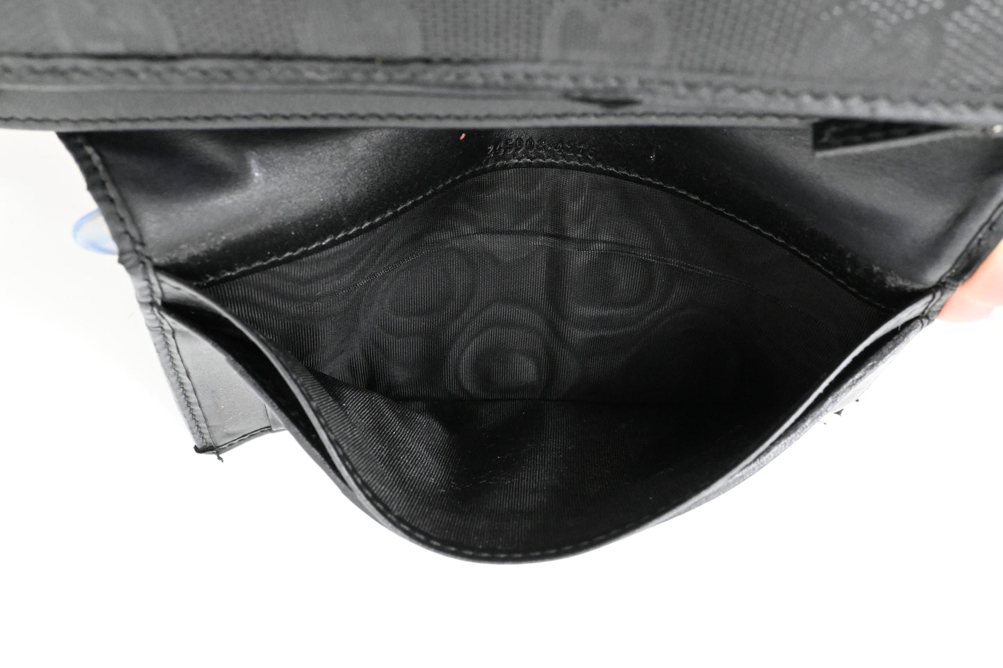 Gucci Long Wallet in Black Imprime Canvas