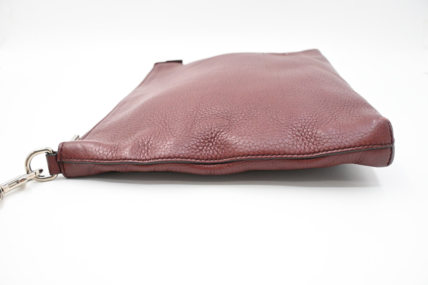 Gucci Wrist Pouch in Burgundy Leather