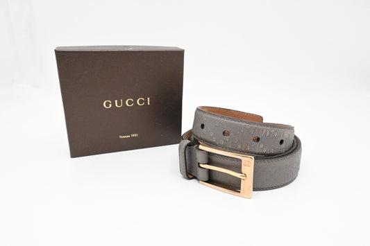 Gucci Belt in Gray Leather