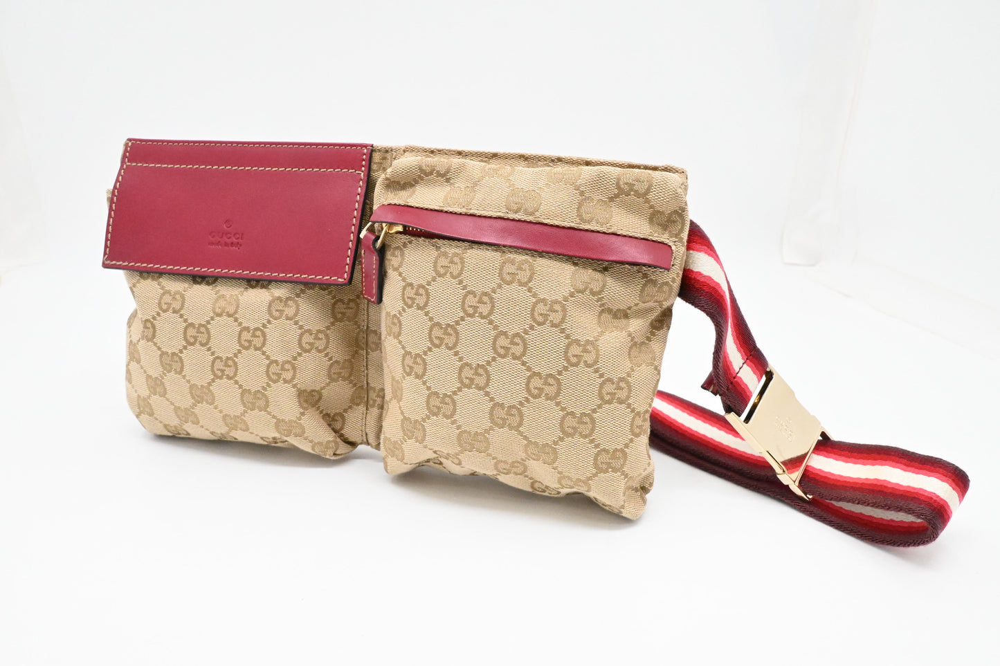 Gucci Waist Pouch in Brown Canvas