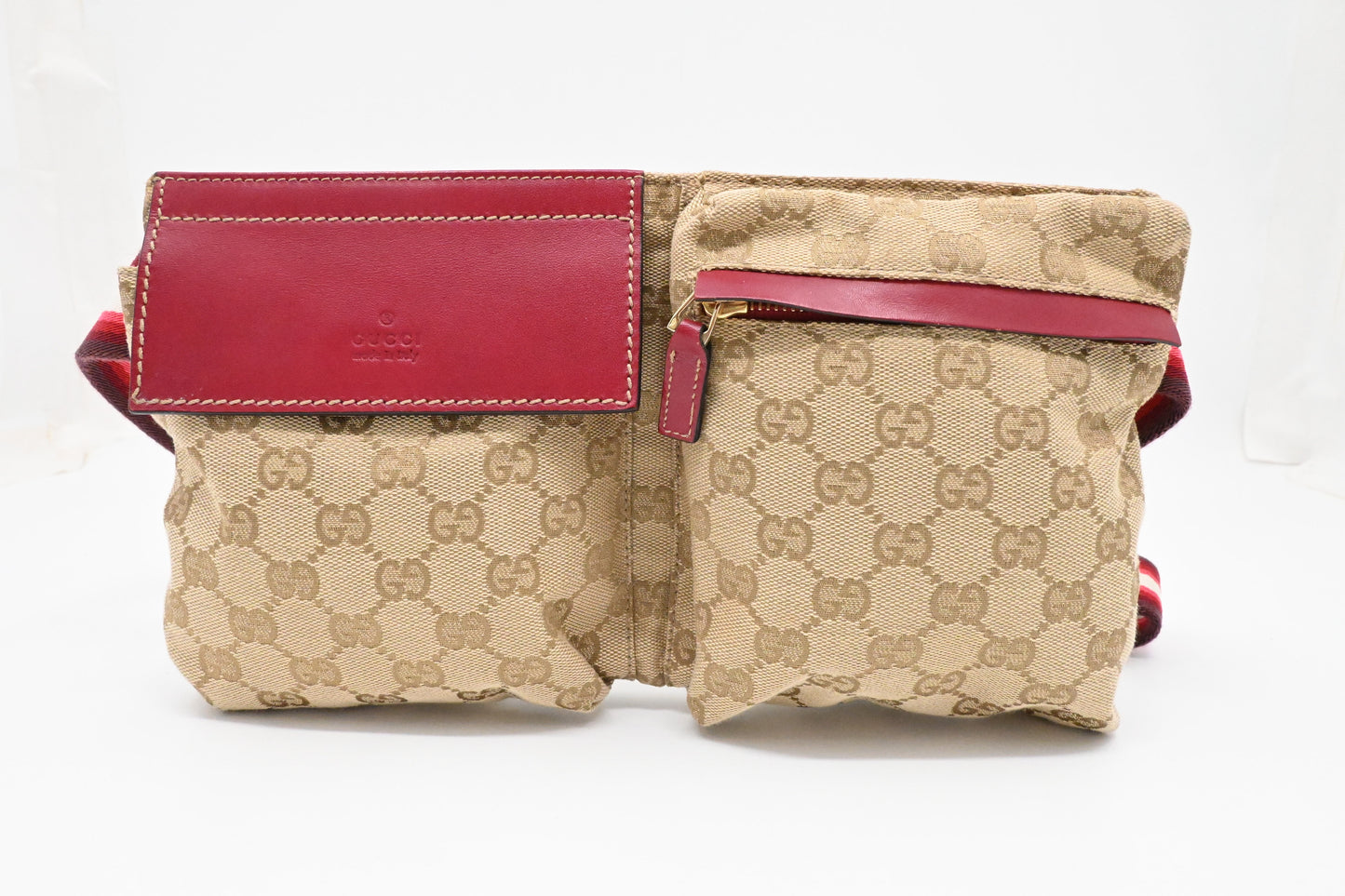 Gucci Waist Pouch in Brown Canvas