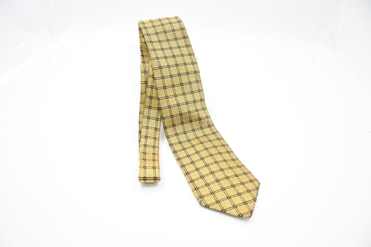 YSL Saint Laurent Tie in Yellow Silk