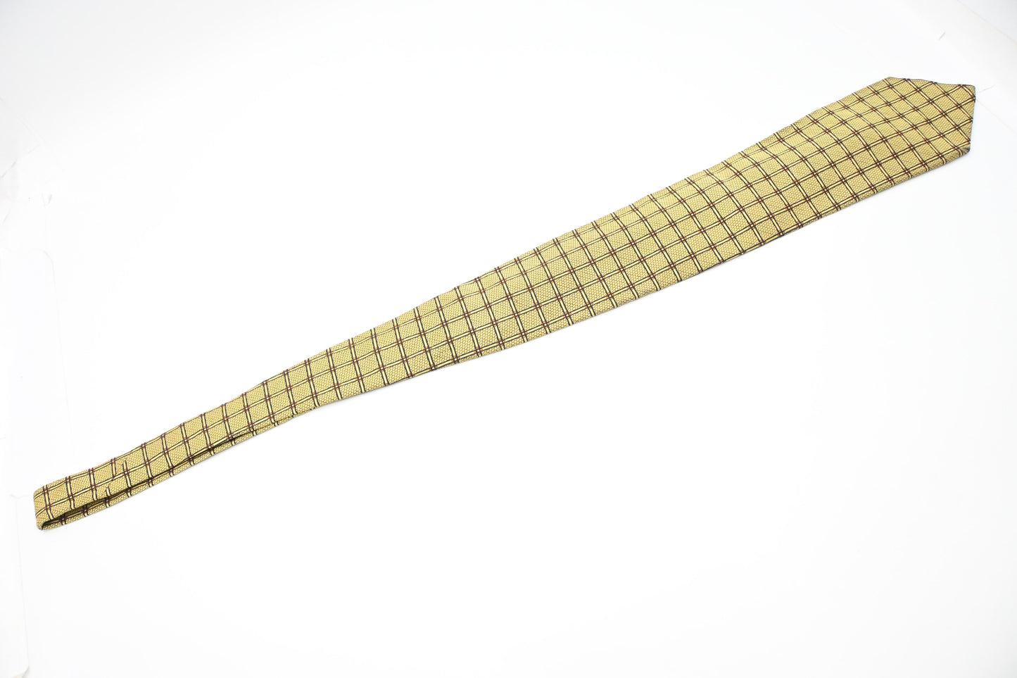 YSL Saint Laurent Tie in Yellow Silk