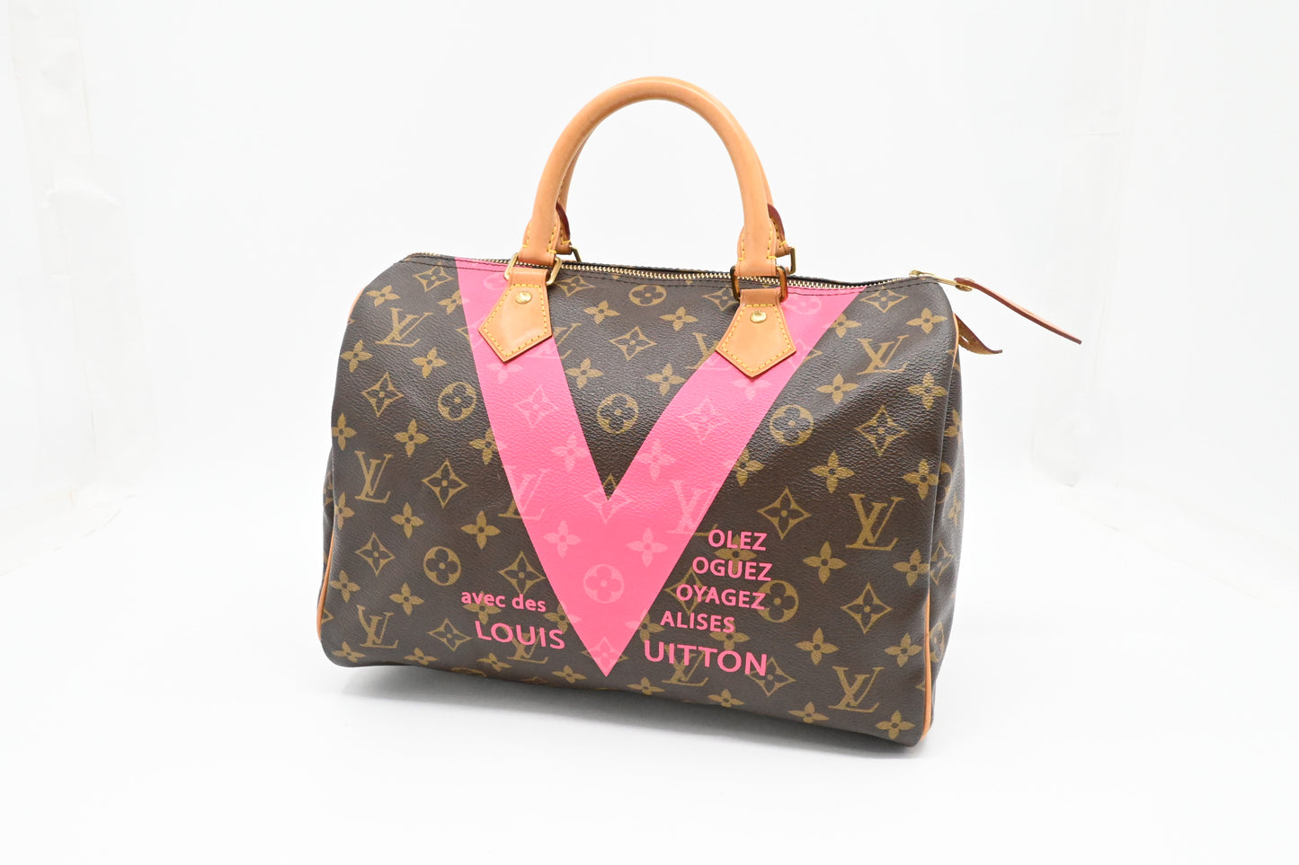 Louis Vuitton Speedy 30 in Pink Monogram V Line Canvas