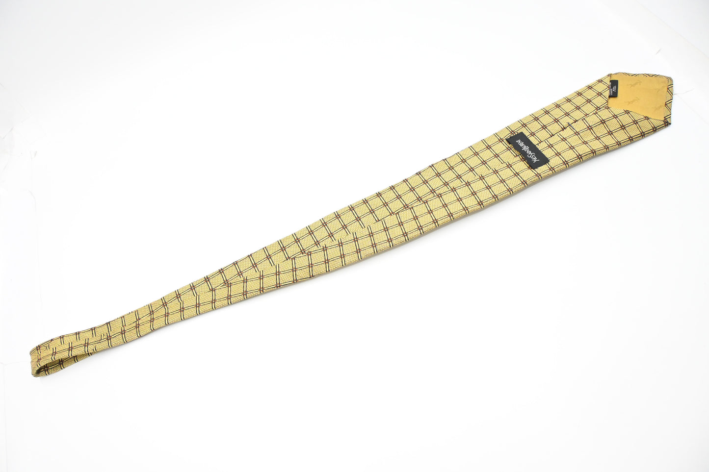 YSL Saint Laurent Tie in Yellow Silk