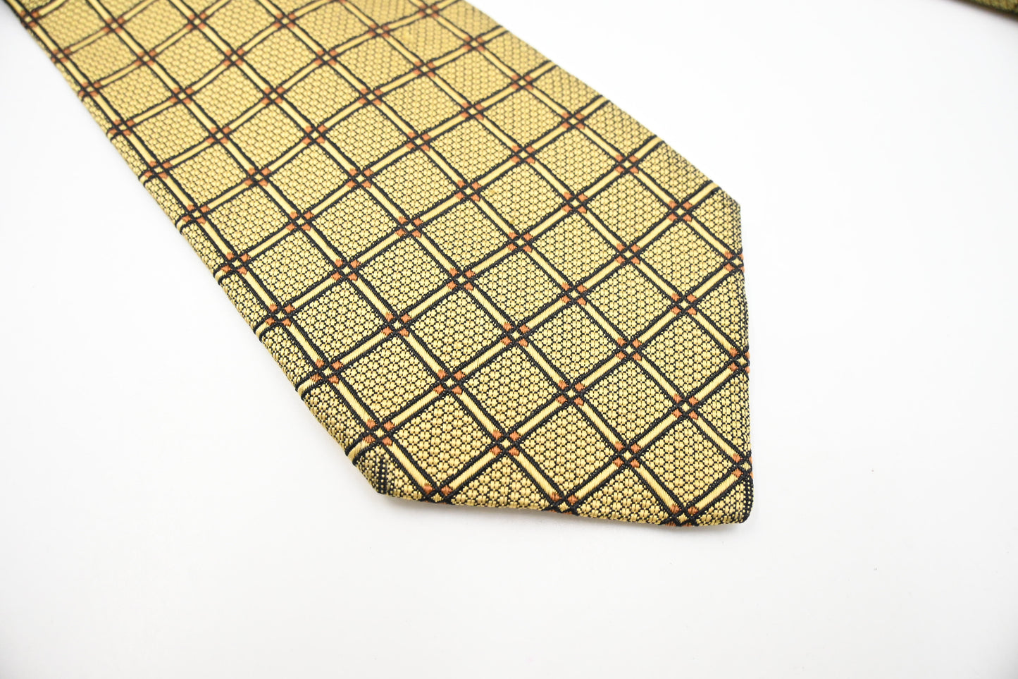 YSL Saint Laurent Tie in Yellow Silk