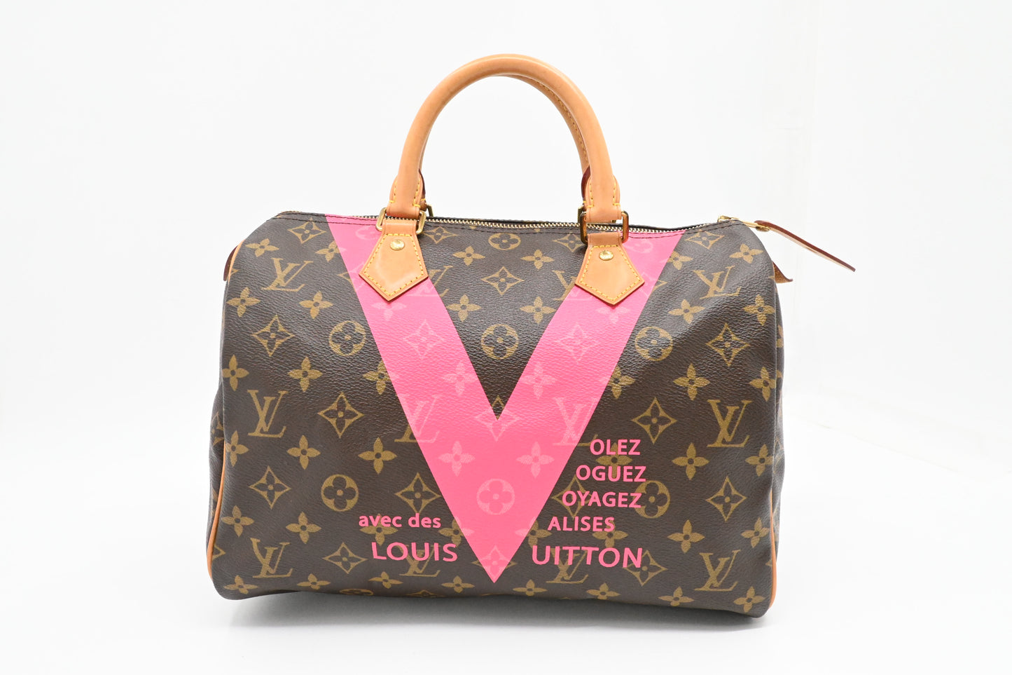 Louis Vuitton Speedy 30 in Pink Monogram V Line Canvas