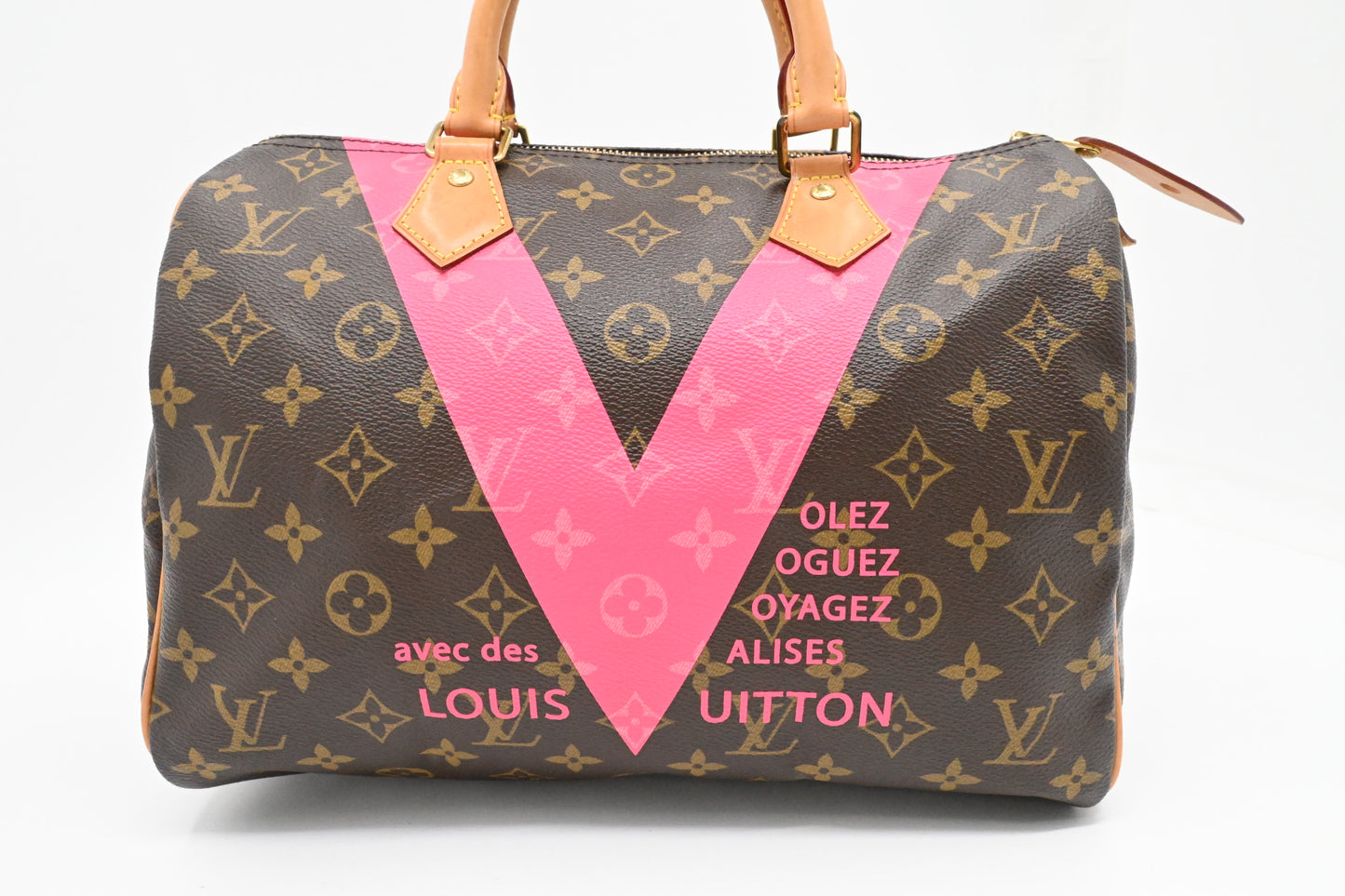 Louis Vuitton Speedy 30 in Pink Monogram V Line Canvas