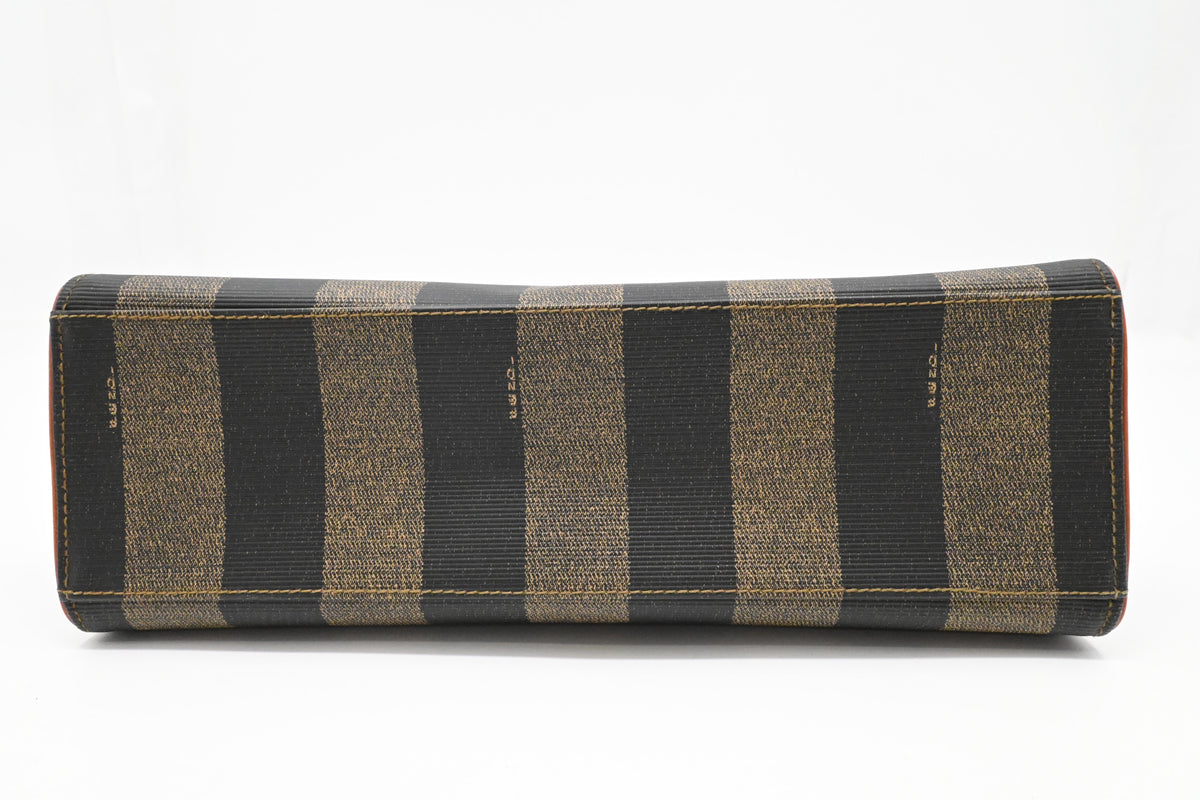 Fendi Top Handle Bag in Pequin Canvas