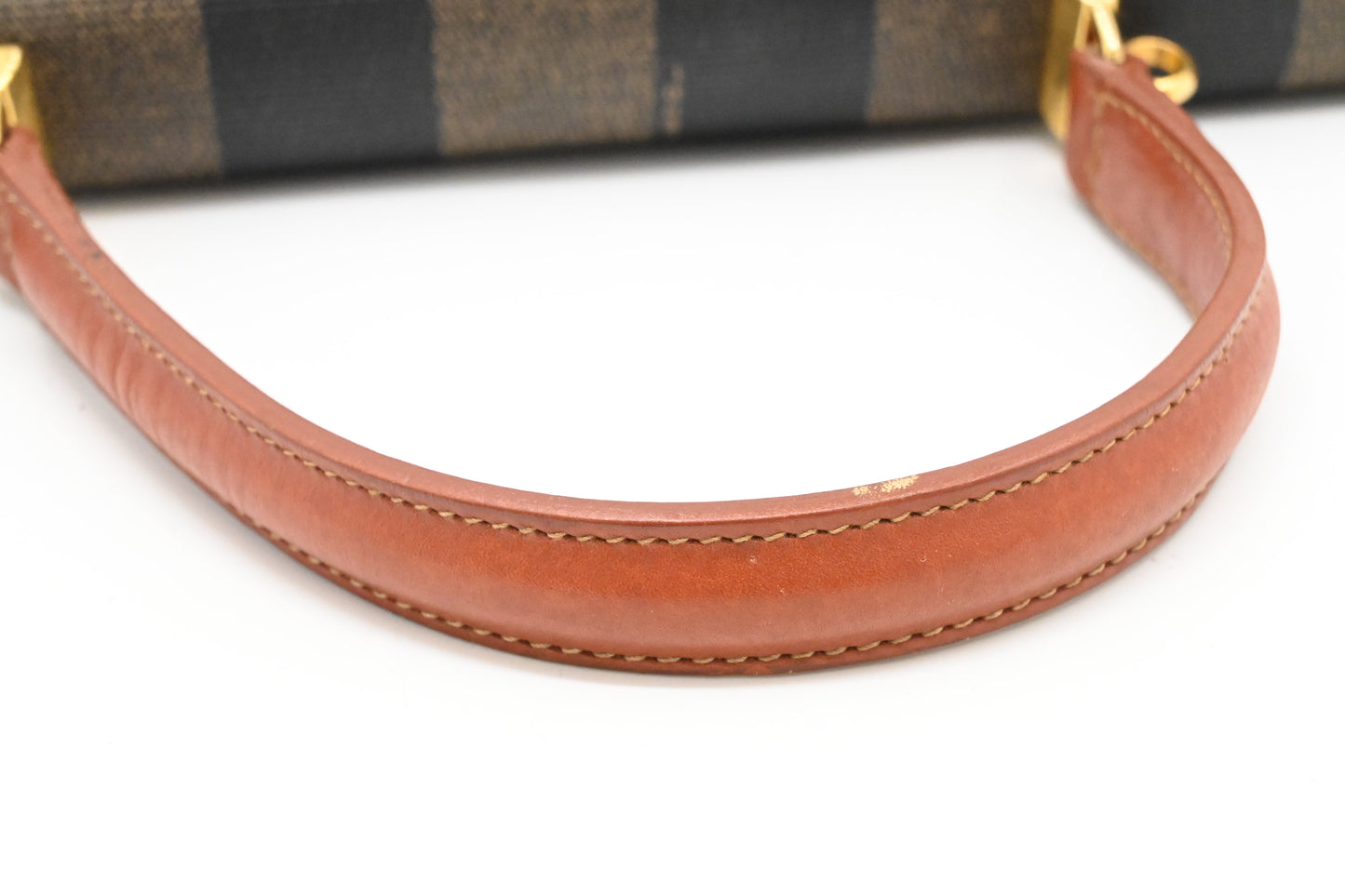 Fendi Top Handle Bag in Pequin Canvas