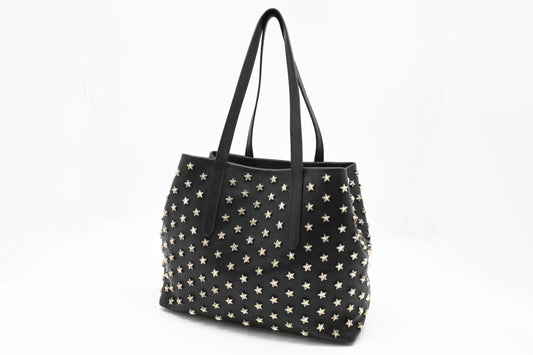 Jimmy Choo Sofia Tote Bag in Stars Black Leather