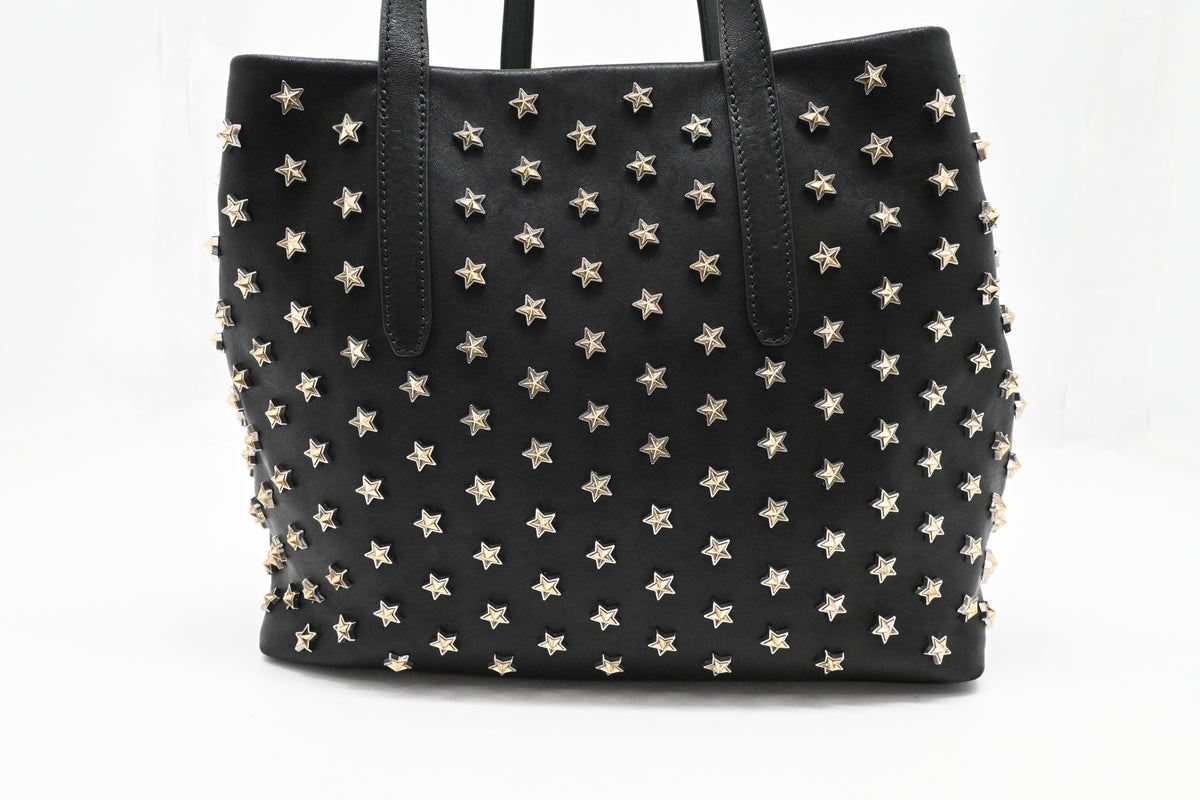 Jimmy Choo Sofia Tote Bag in Stars Black Leather