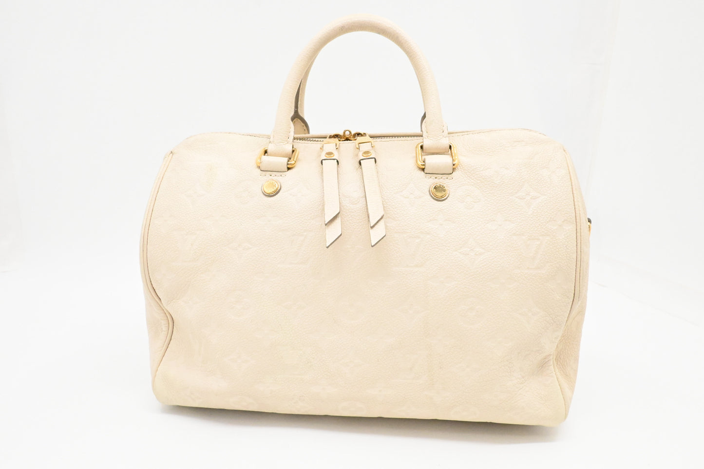 Louis Vuitton Speedy 30 Bandouliere in Off White Empreinte Leather