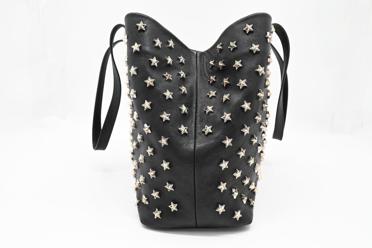 Jimmy Choo Sofia Tote Bag in Stars Black Leather