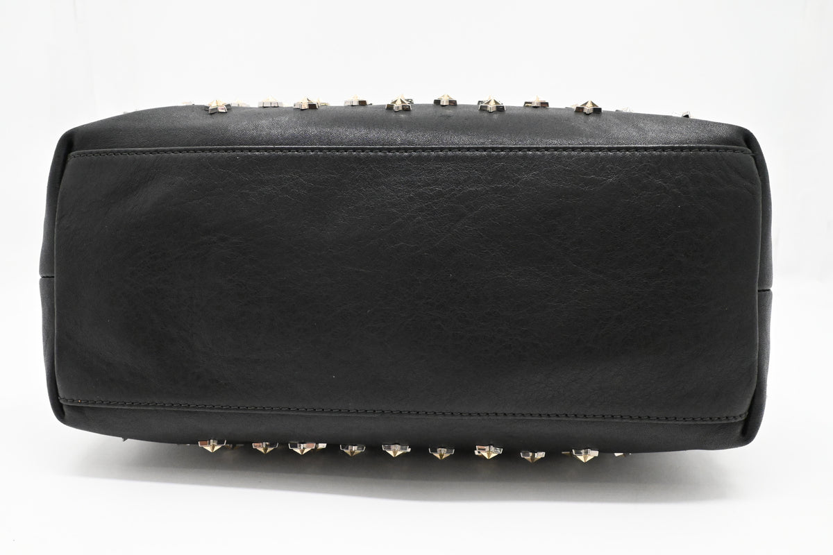 Jimmy Choo Sofia Tote Bag in Stars Black Leather